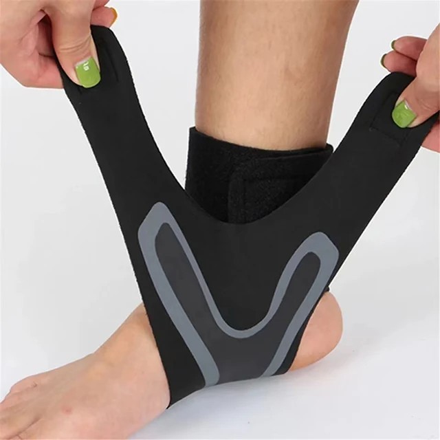 Ankle Brace Support Compression Sleeve Breathable Running Football Cycling