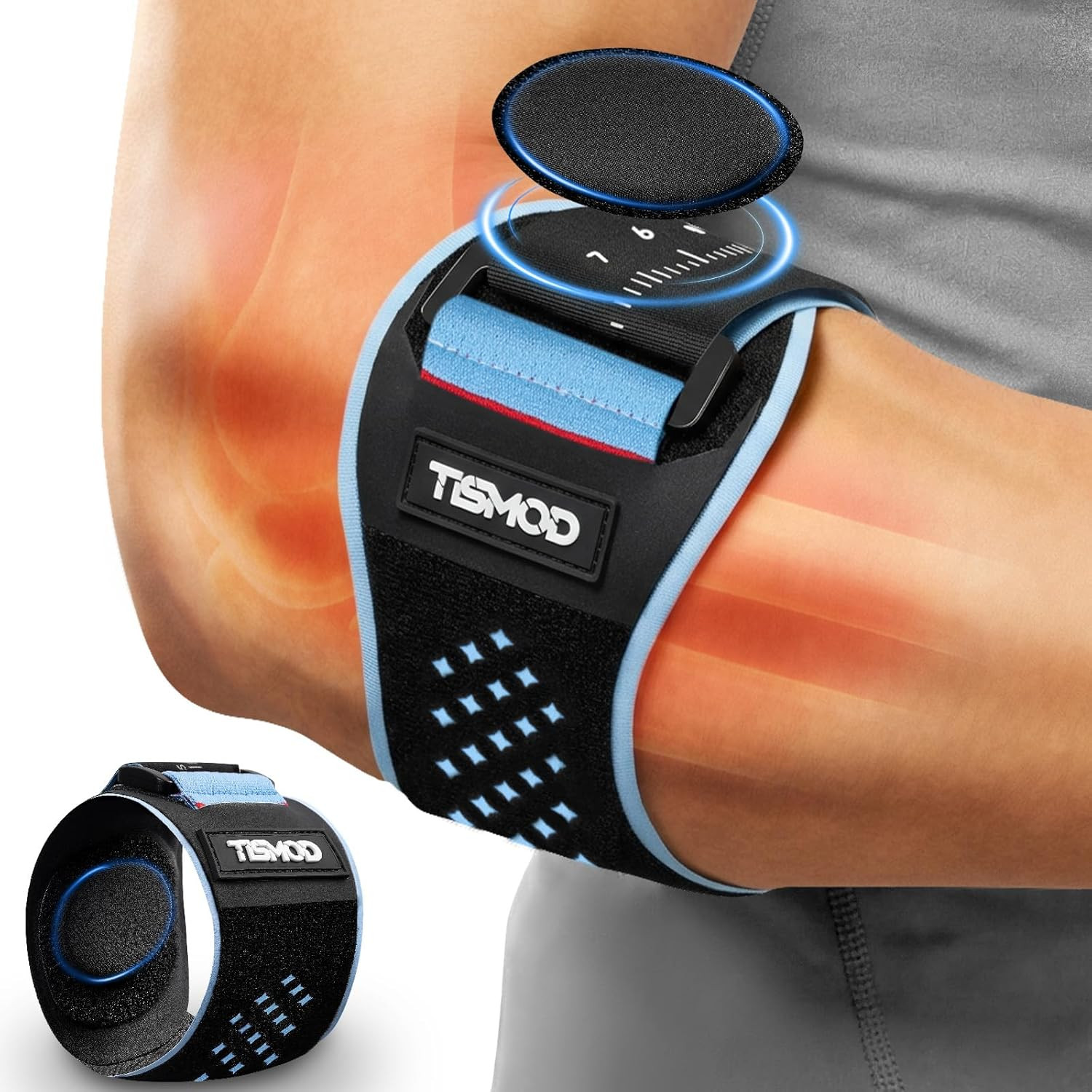 Tennis Elbow Brace for Men and Women, Elbow Support Brace with Dual Gel Pads, Ad