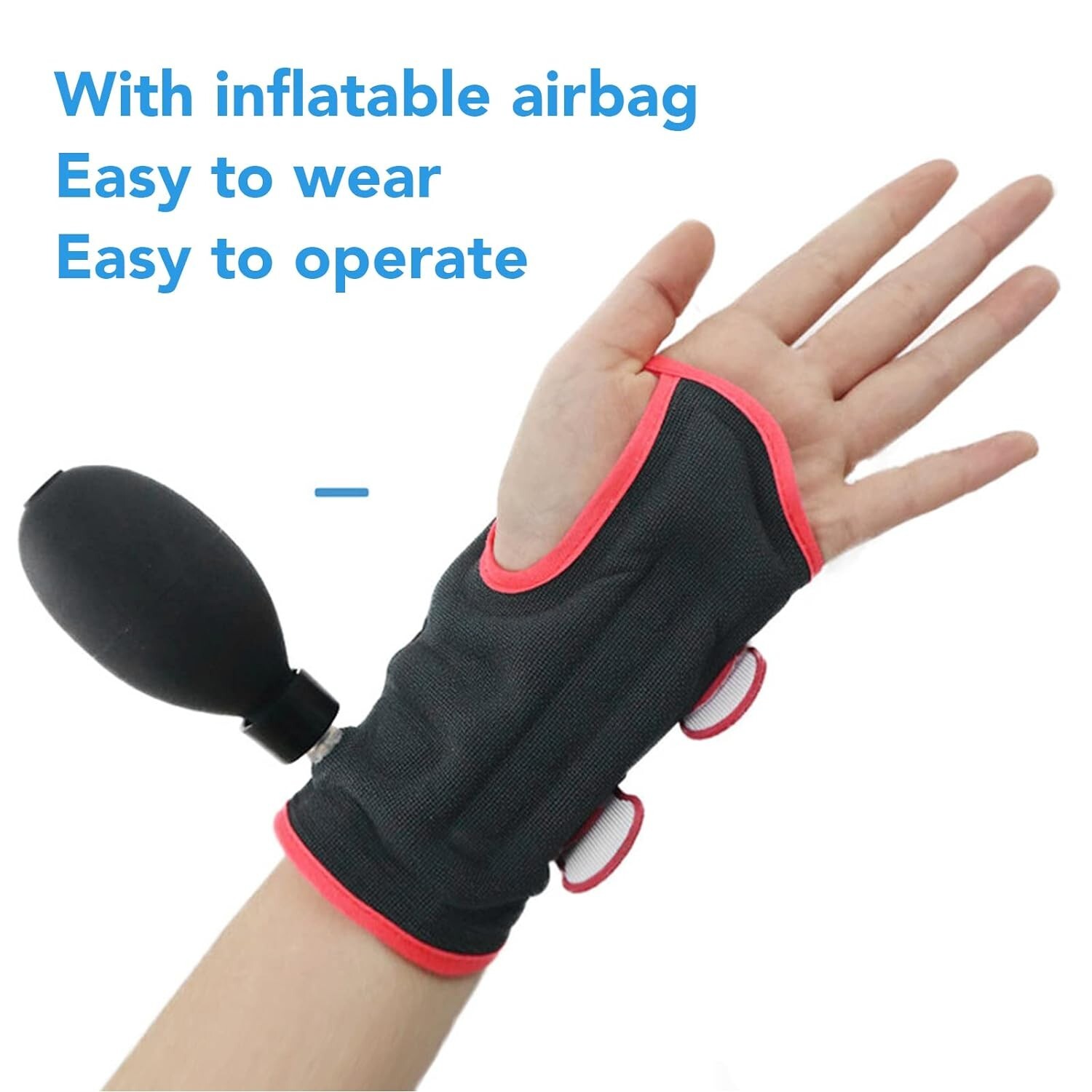 Inflatable Wrist Brace for Carpal Tunnel, (Left Hand)
