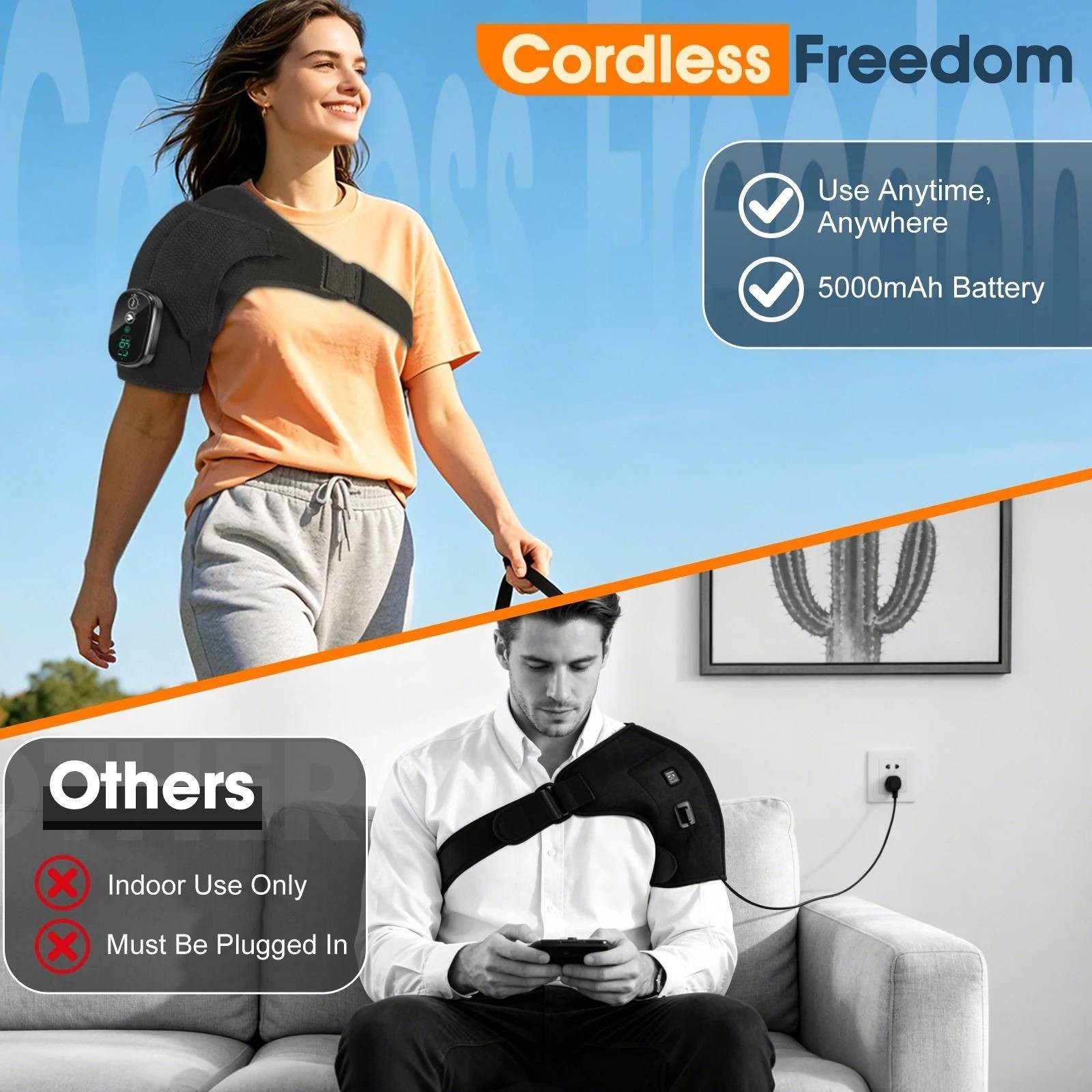 Back Shoulder Belt Brace Relax Shoulder Neck Muscle Massagers Health Care