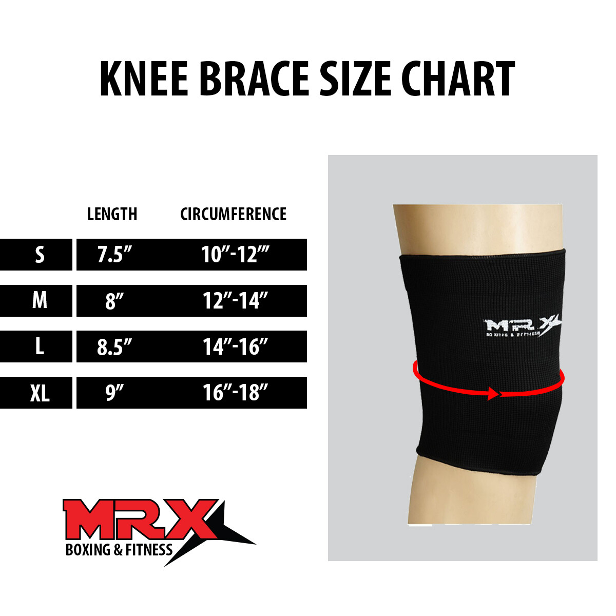 MRX Knee Pair Brace Leg Support Elastic Sleeve Fitnes Workout Pain Injury Relief