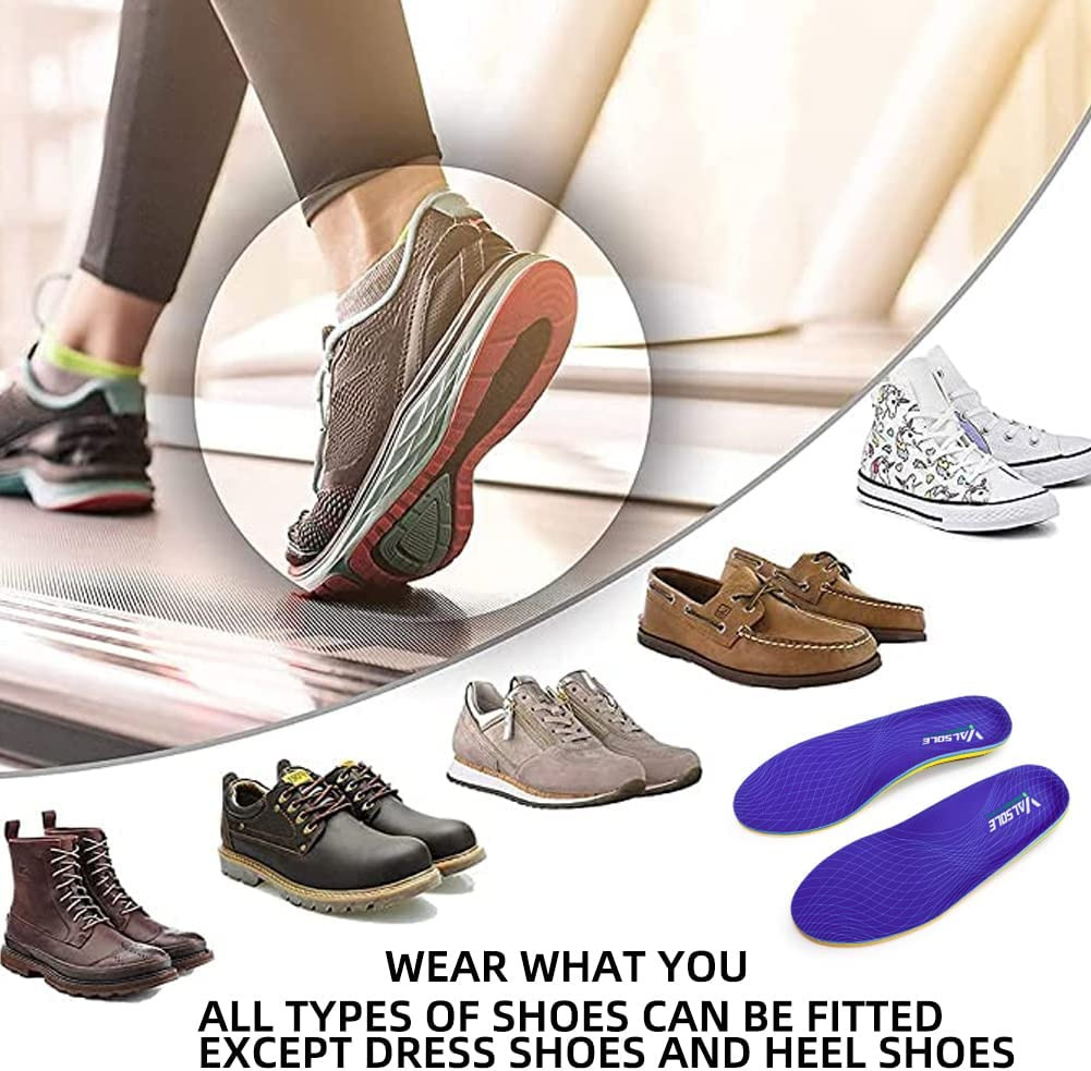 Heavy Duty Support Pain Relief Orthotics – 220+ Lbs Plantar Fasciitis High Arch