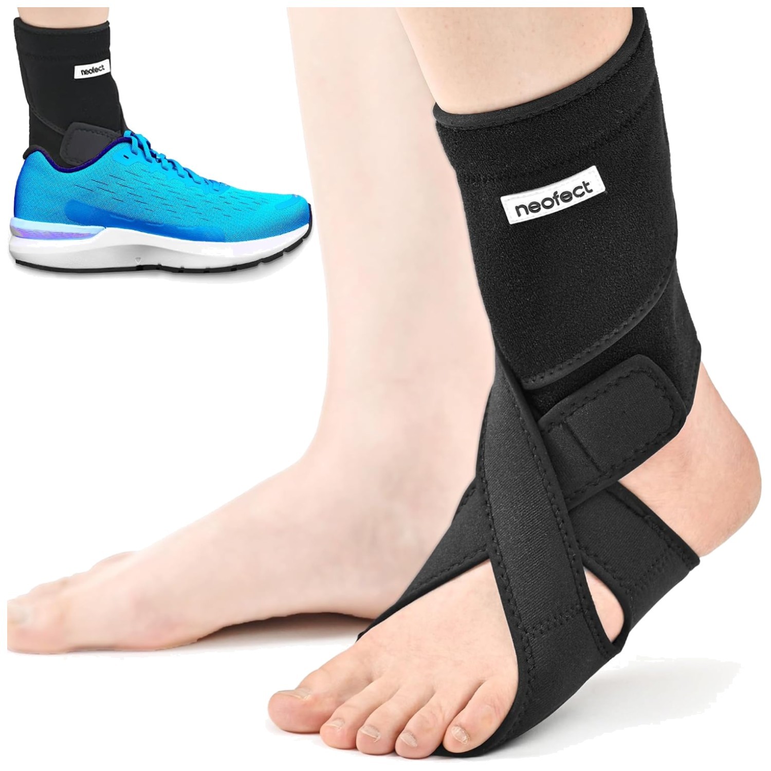 Effective Drop Foot Brace – Breathable Material, Large/Left