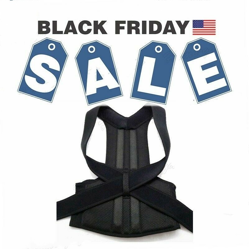 Adjustable Posture Corrector Low Back Support Shoulder Brace Belt For Men Women