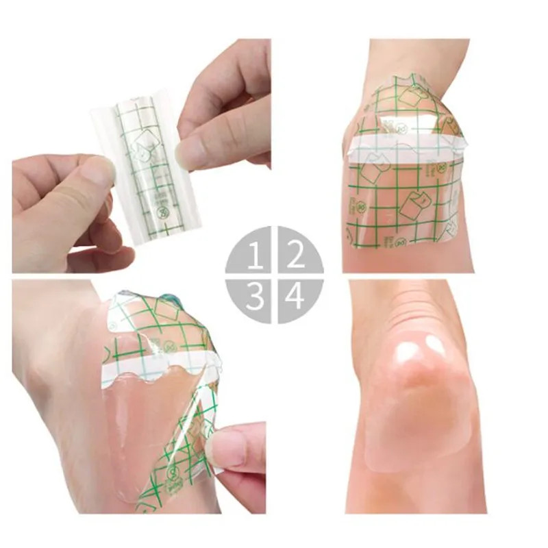 14Pcs Ultra-thin Film Heel Stickers Protector Foot Moisturizing Water Supplement