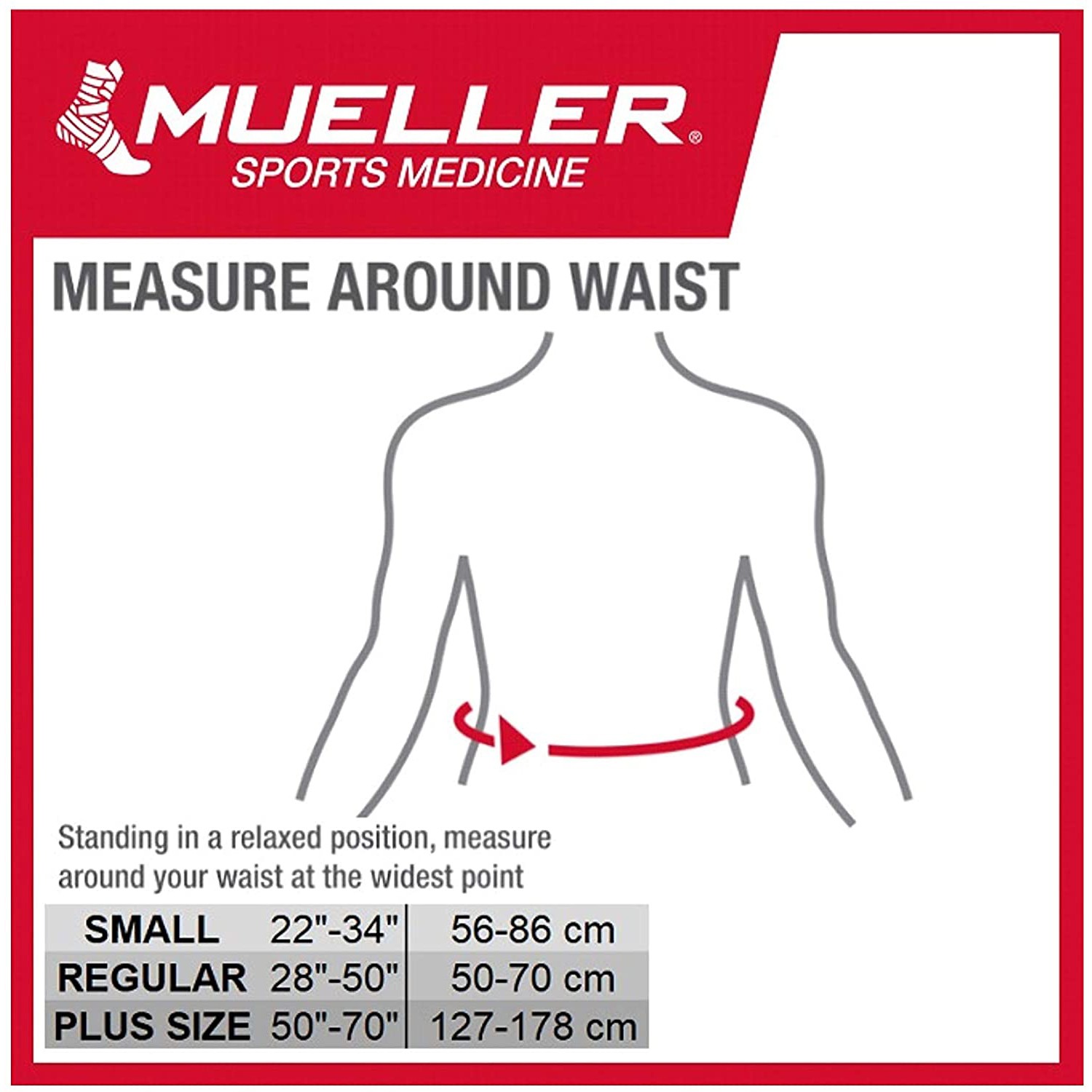 Mueller Lumbar Back Brace with Removable Pad: Standard Size (Black)
