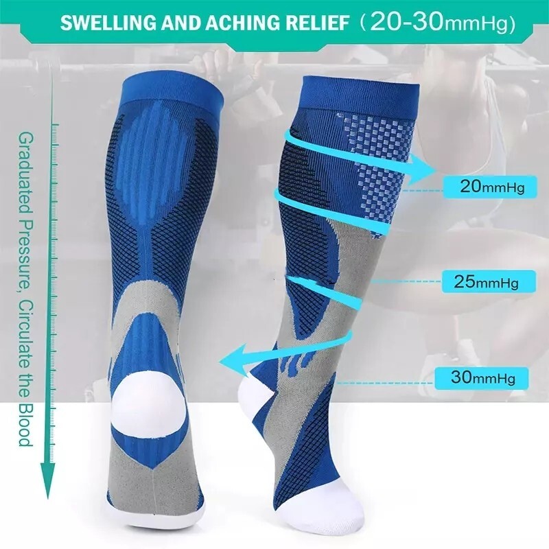 Women Men Compression Knee High Medical 20-30 mmHG L/XL – XXL Stockings Socks