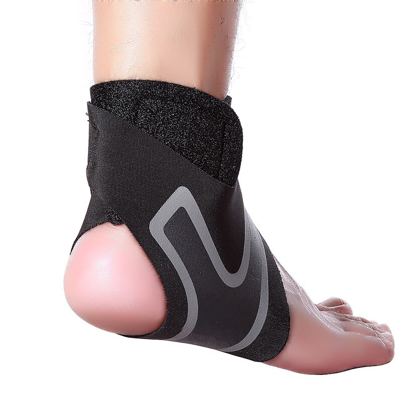 A Pair Ankle Support Brace, Breathable Compression Sleeve Pain Relief Foot Wrap
