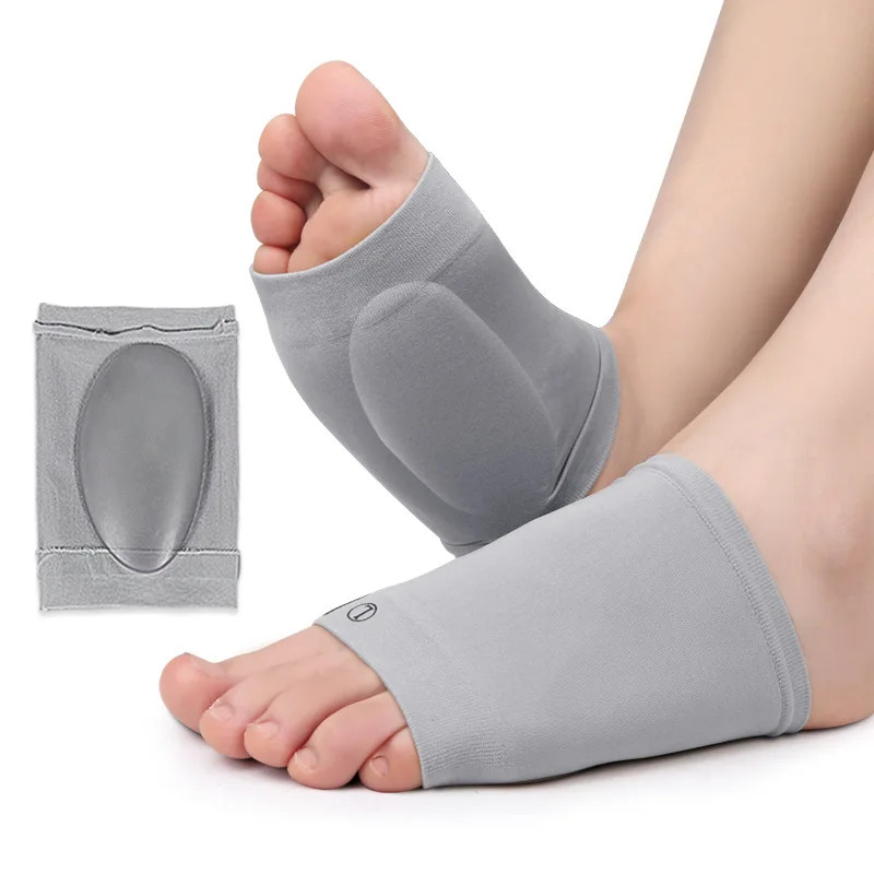 1 Pair Soft Elastic Gel Silicone Arch Support Foot Pad Cushion Forefoot Shoe