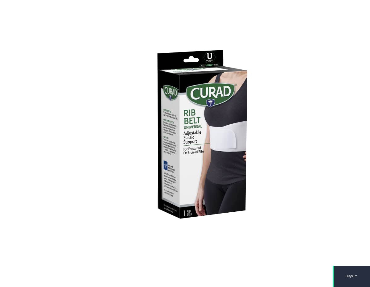 Elastic Rib Compression Wrap Belt Adjustable Breathable Fits 28-50 Inch