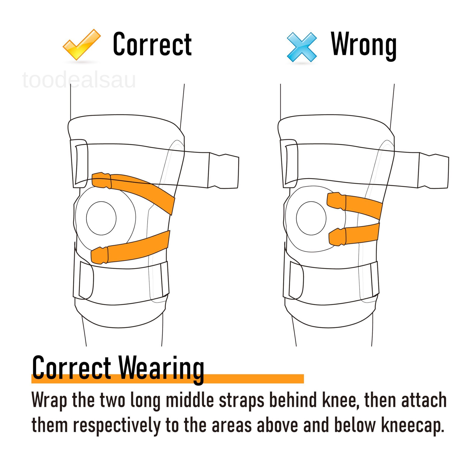 Adjustable Hinged Knee Brace – Dual Side Hinges for S/M, Black