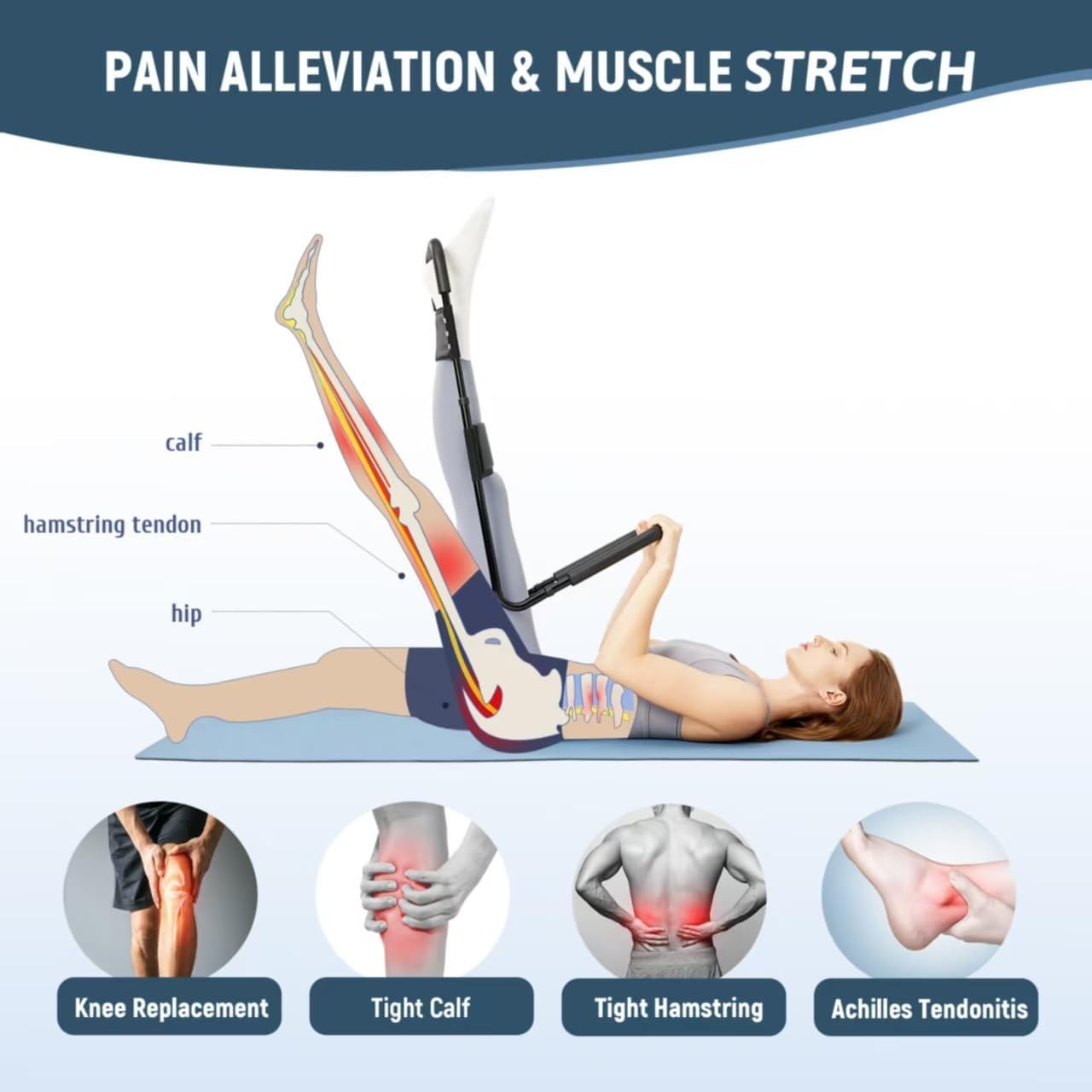 Flexibility Device for Knee Extension & Hip Mobility