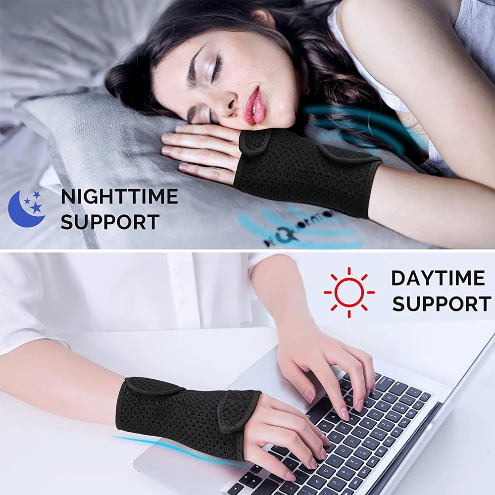Adjustable Wrist Brace Tunnel Support Splint Hand Compression Night Wrap 1 Pc