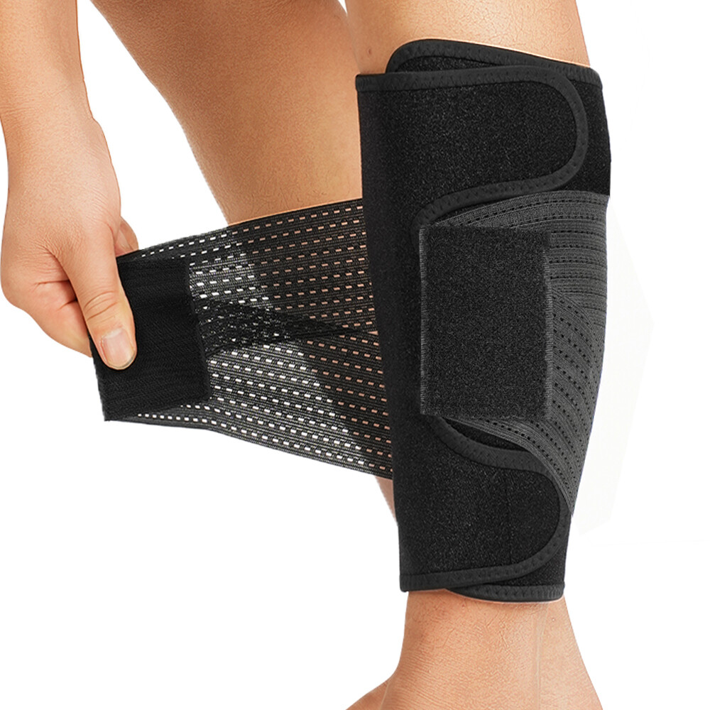 Ajustable Calf Support Compression Sleeve Shin Splint Brace Sports Wrap Guard