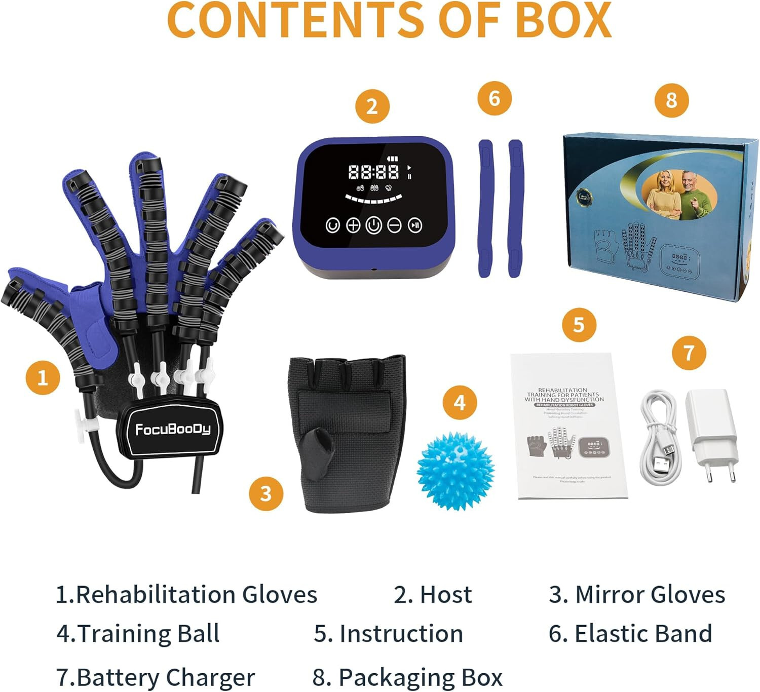 ✅ Hand Function Rehabilitation Robot Gloves Finger Hemiplegia Recovery Trainer
