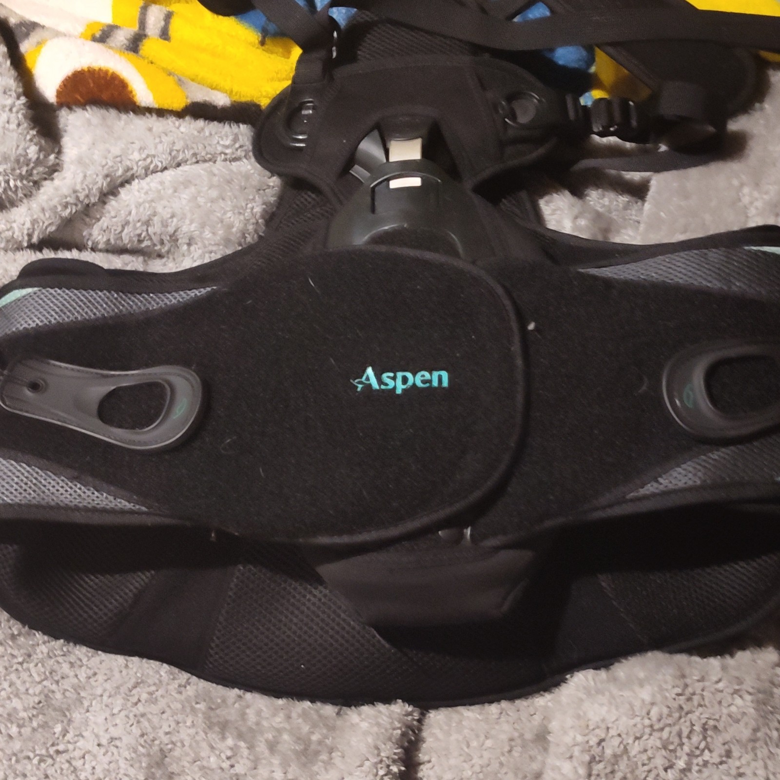 Aspen Vista TLSO Adjustable Back Brace Black Orthopedic Support Brace for Back