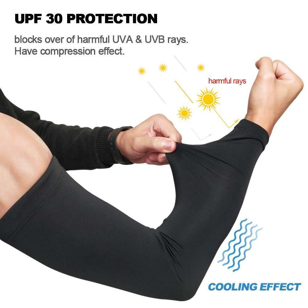 2Pair Compression Elbow Support Arm Sleeve Brace Anti Sun UV For Men Women US