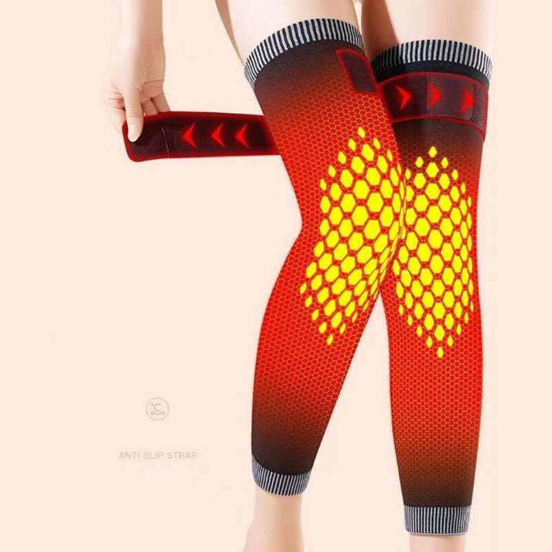 1 Pair Knee Massager Self-heating Support Knee Pad Warm Knee-joint Anti-slip