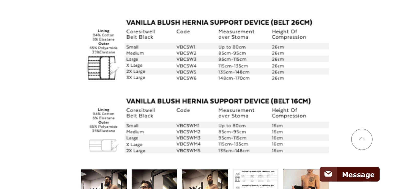 Vanilla Blush Hernia Support Belt