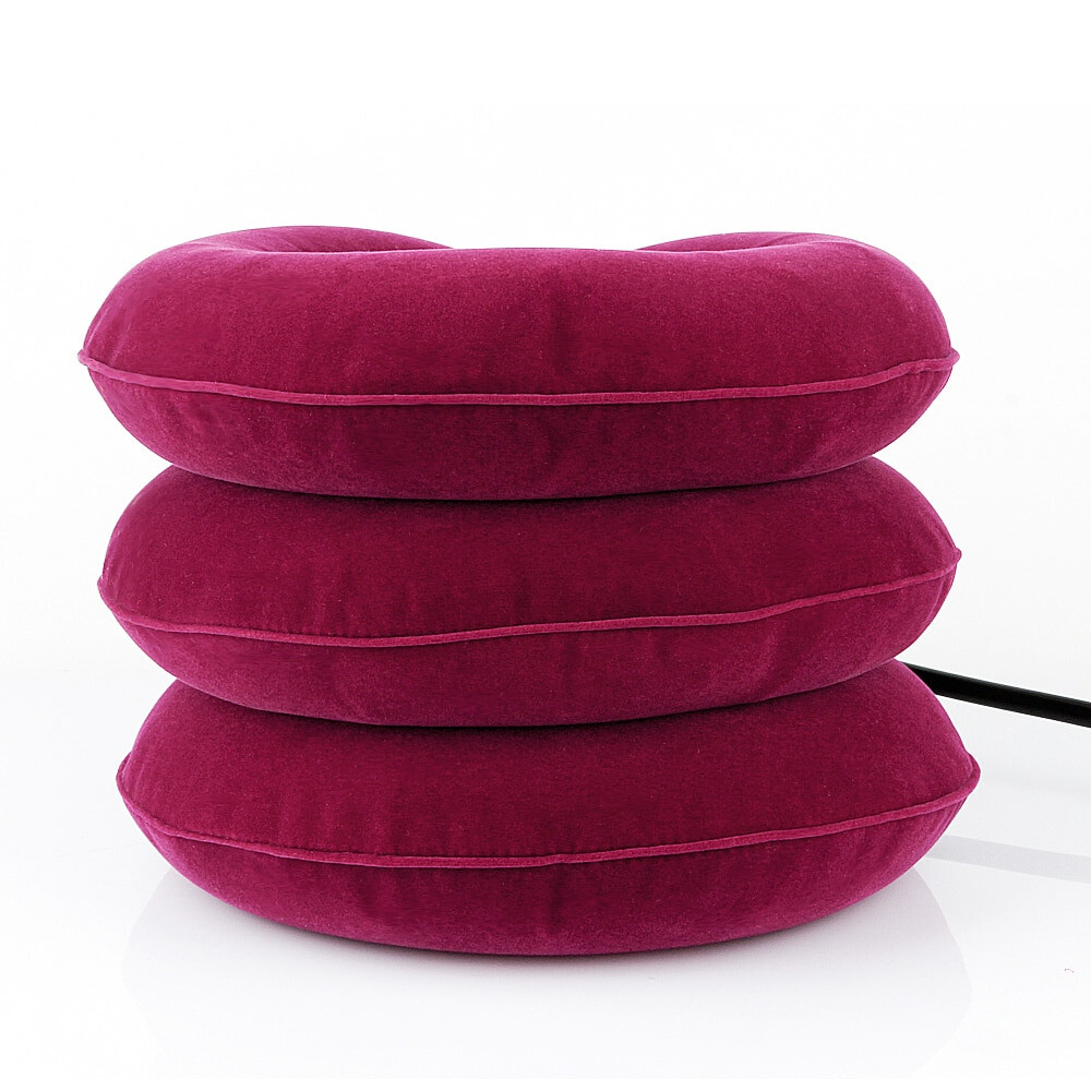 Neck Traction Collar Cervical Inflatable Stretcher Relief Device Head Pillow USA