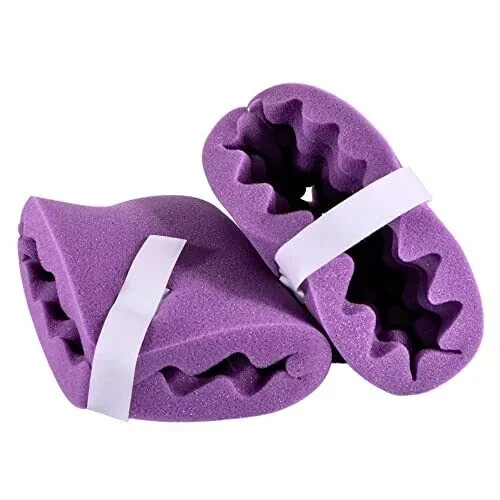 Convoluted Foam Heel Protectors [1 Pair] Eggcrate Cushion Pillow Protector to Re