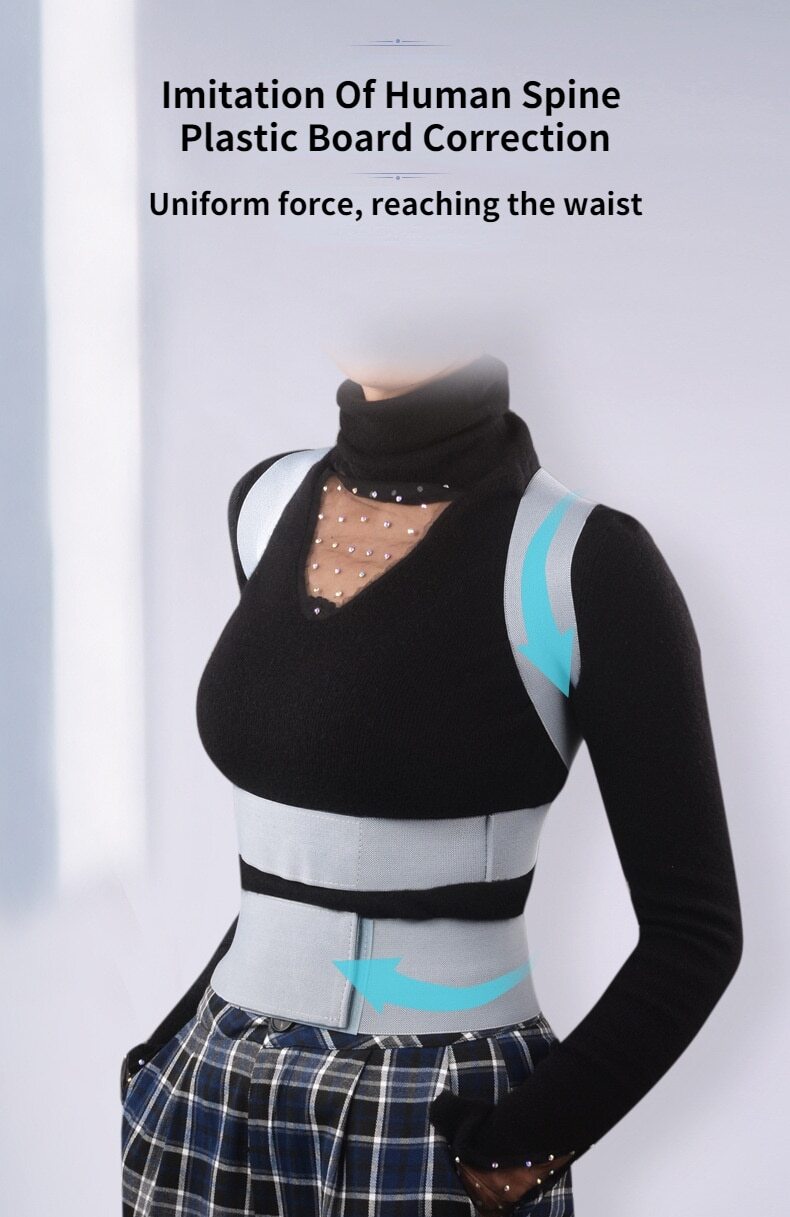 Invisible Chest Posture Corrector Back Scoliosis Brace SpineBelt Correction Belt