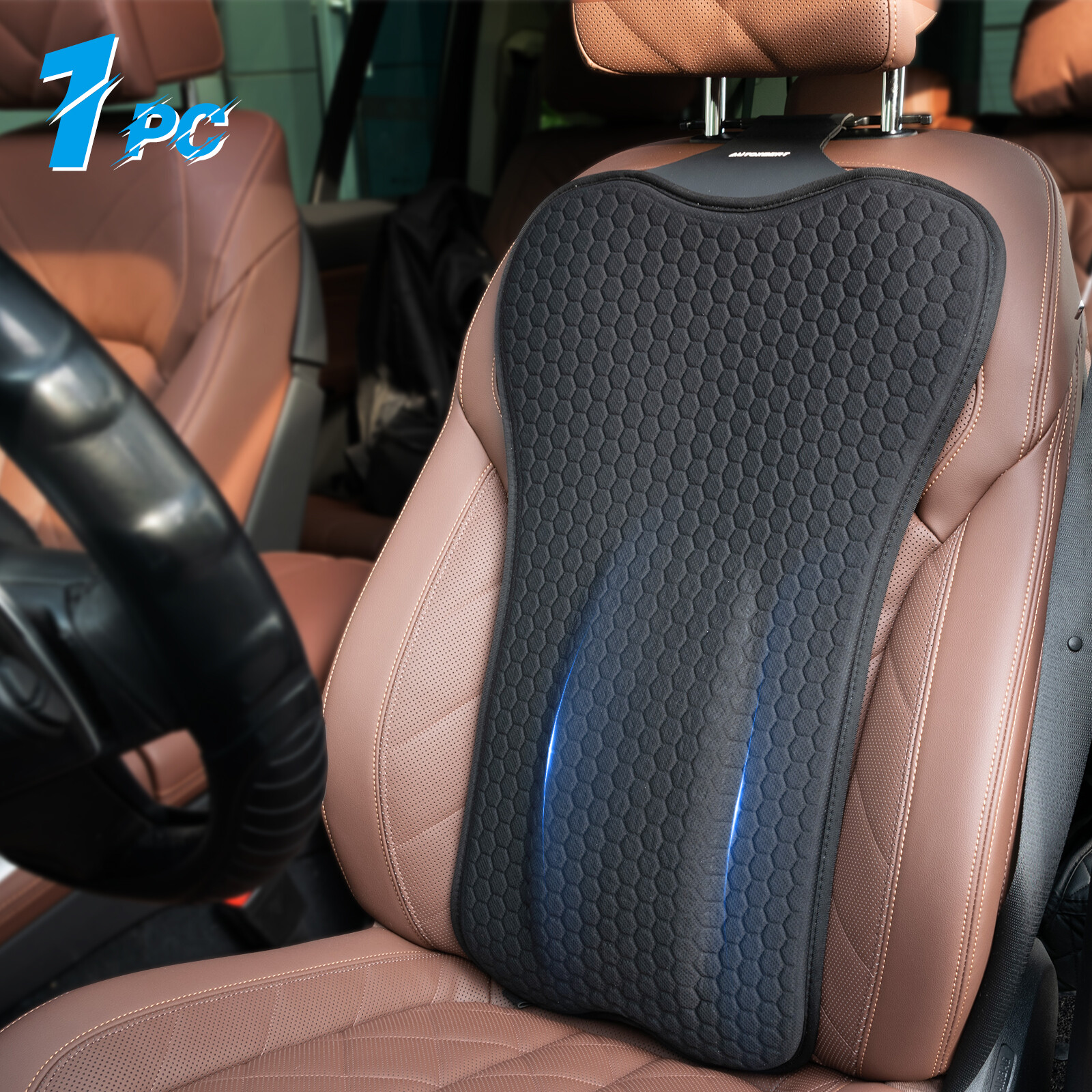 Gel Breathable Lumbar Support Cushion for Seat Back Chair Car Pillow Pain Relief