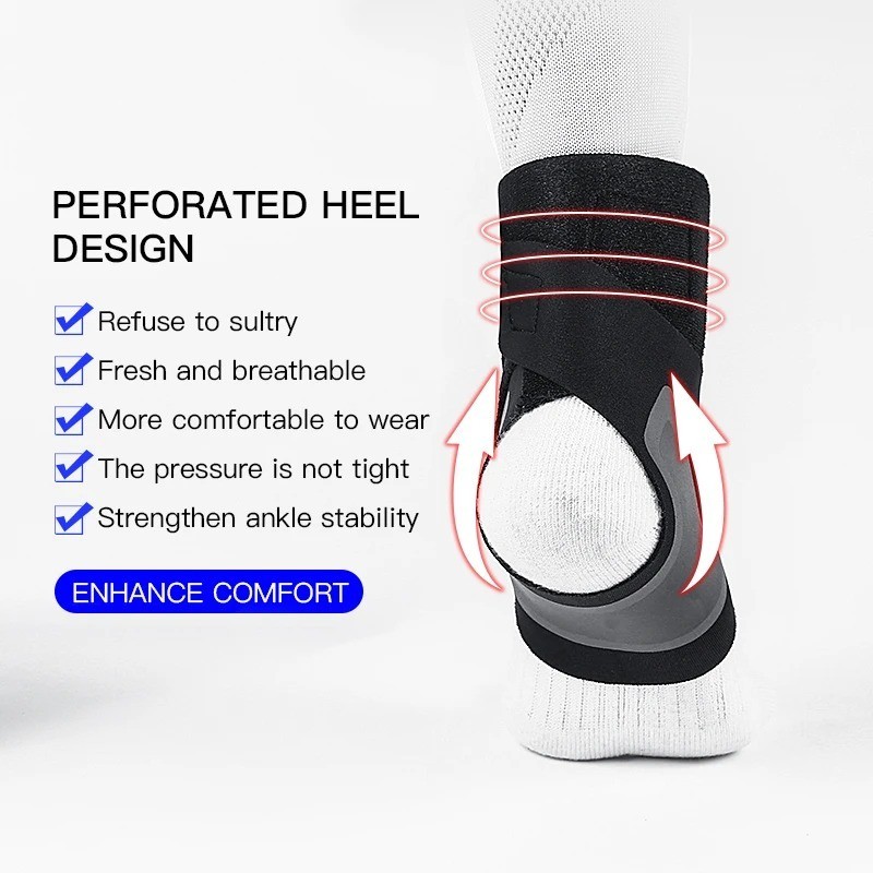 Ankle Brace Support Compression Sleeve Pain Relief Plantar Fasciitis Foot Wrap
