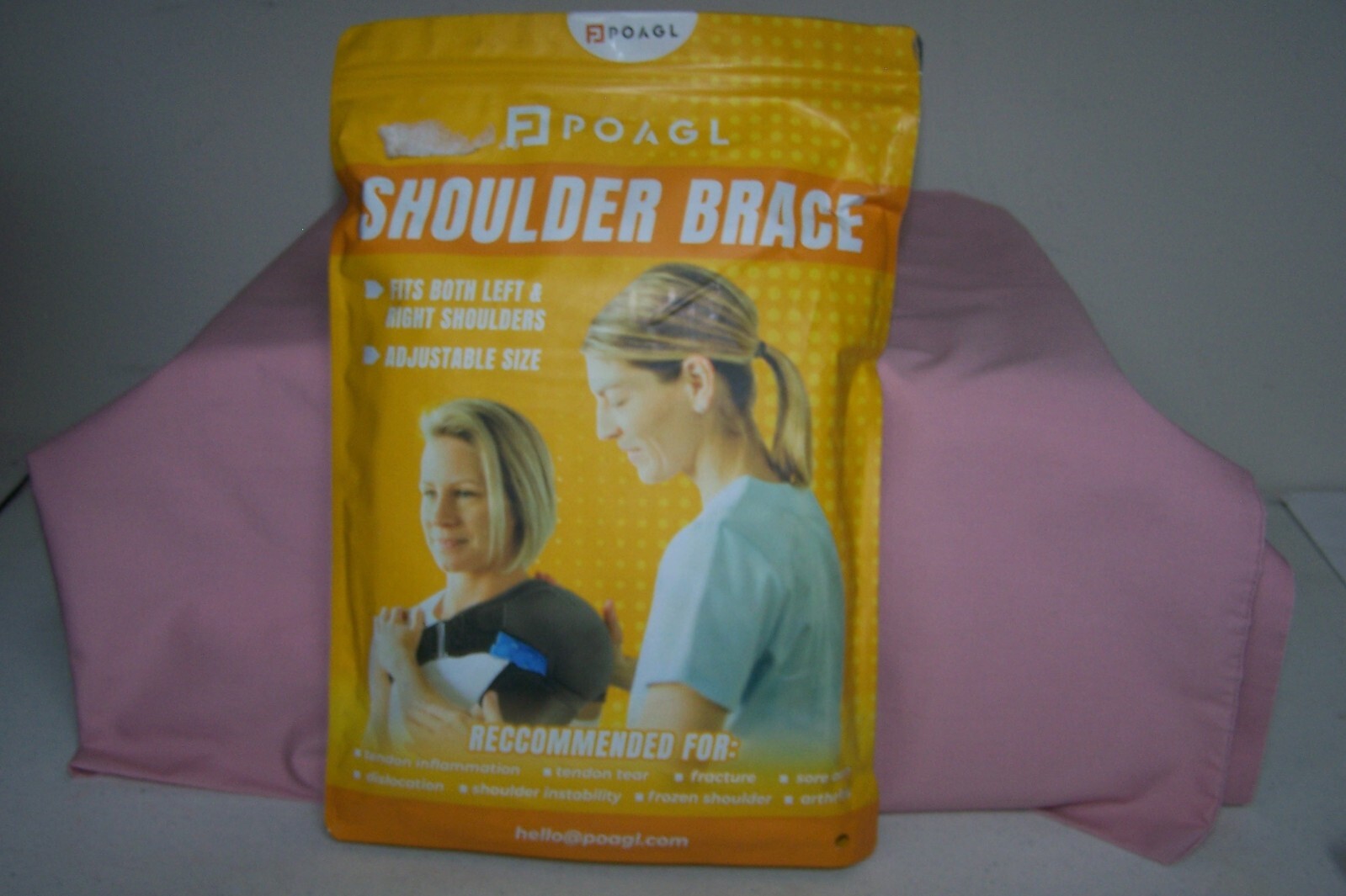 POAGL Shoulder Brace Unisex Fits Both Left & Right Shoulders Adjustable Size NEW