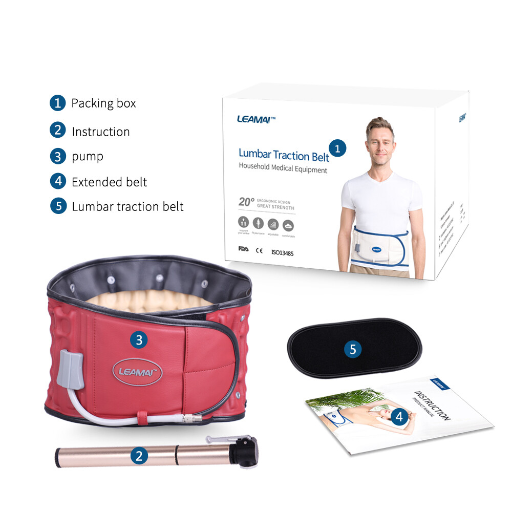 LEAMAI-Decompression Back Belt, Bold Air Column Stronger Support for Your Back,