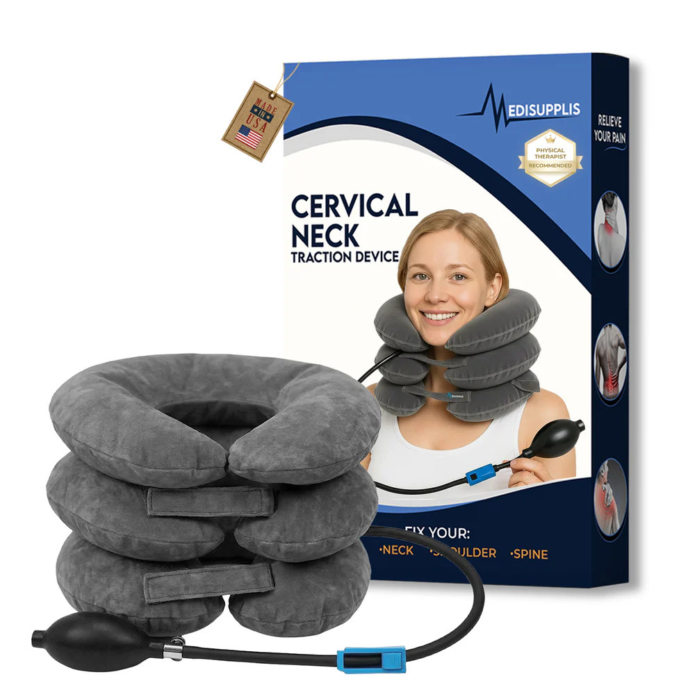 Neck Stretcher for Pain Relief & Cervical Traction – Massager & Relaxer