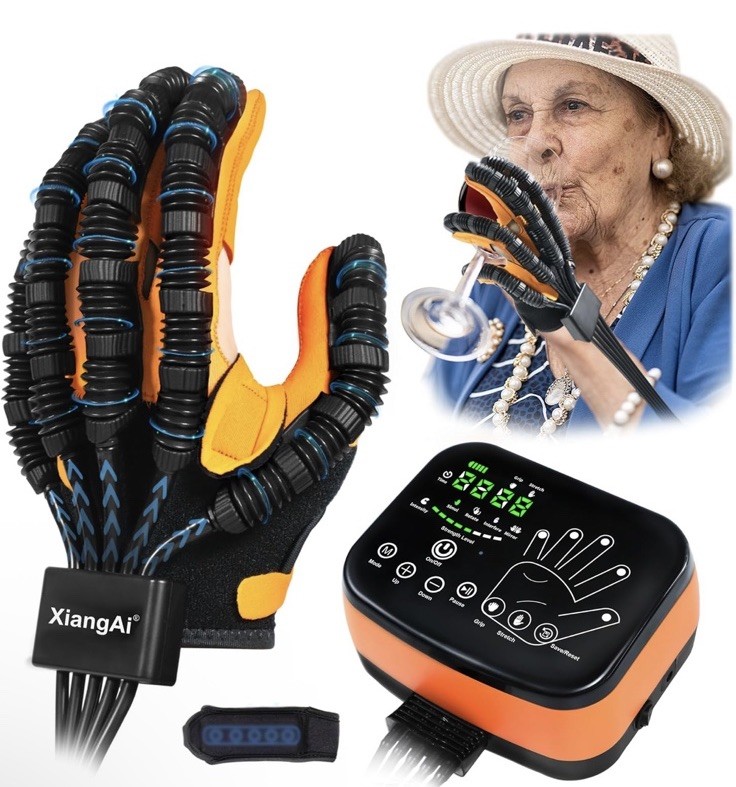 XiangAi Robot Training Rehabilitation Robot Glove (S Size / Left Hand) Black