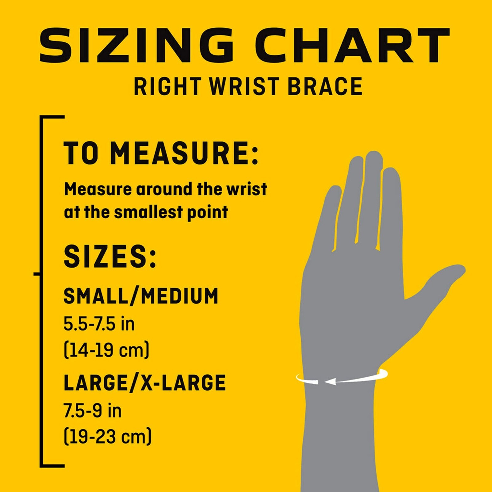 Deluxe Right Hand Wrist Stabilizer, Adjustable Support for S/M Size, Pain Relief