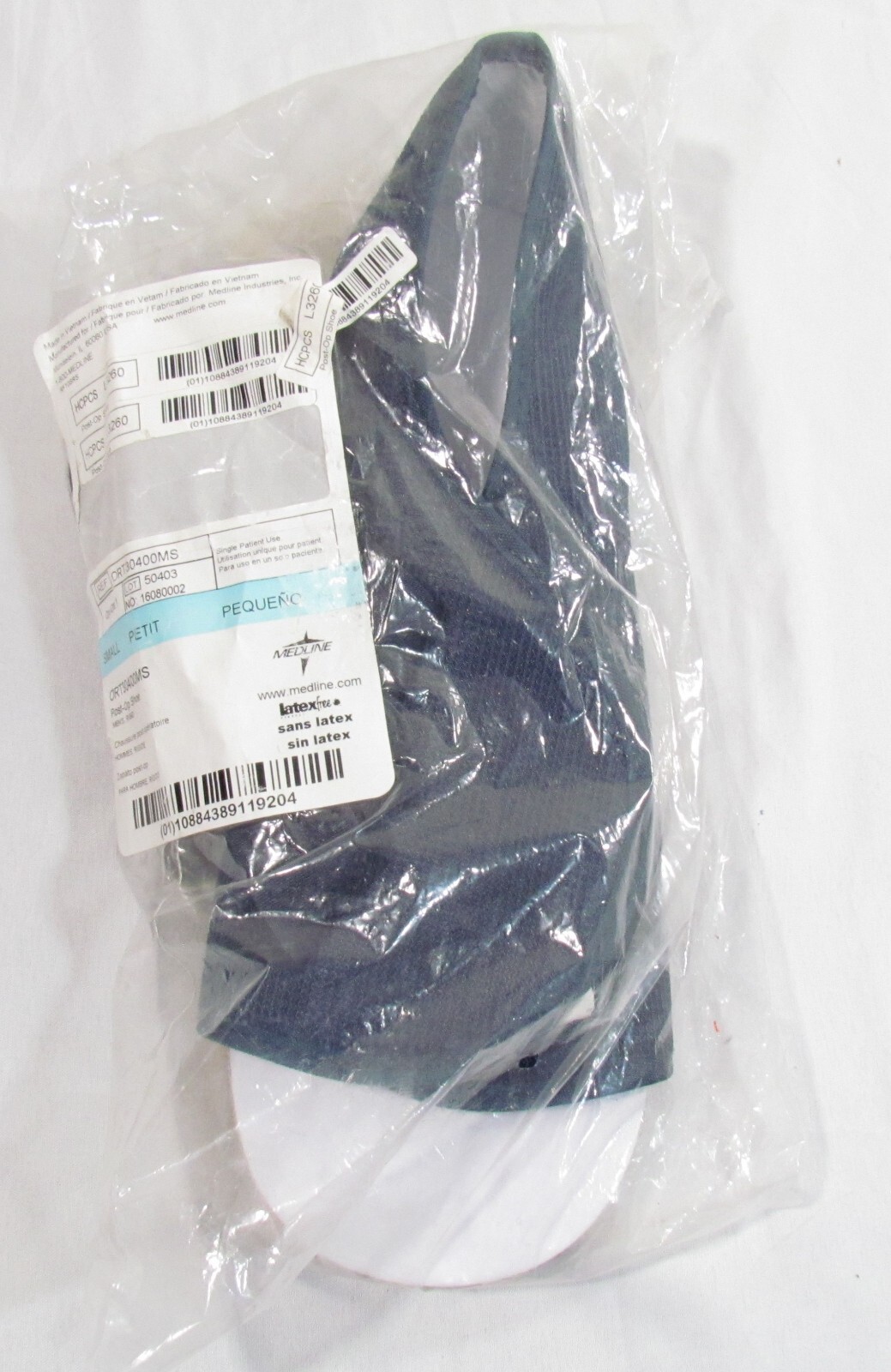 Brand New Medline Men’s Blue Post-Op Shoe Size Small ORT30400MS L6