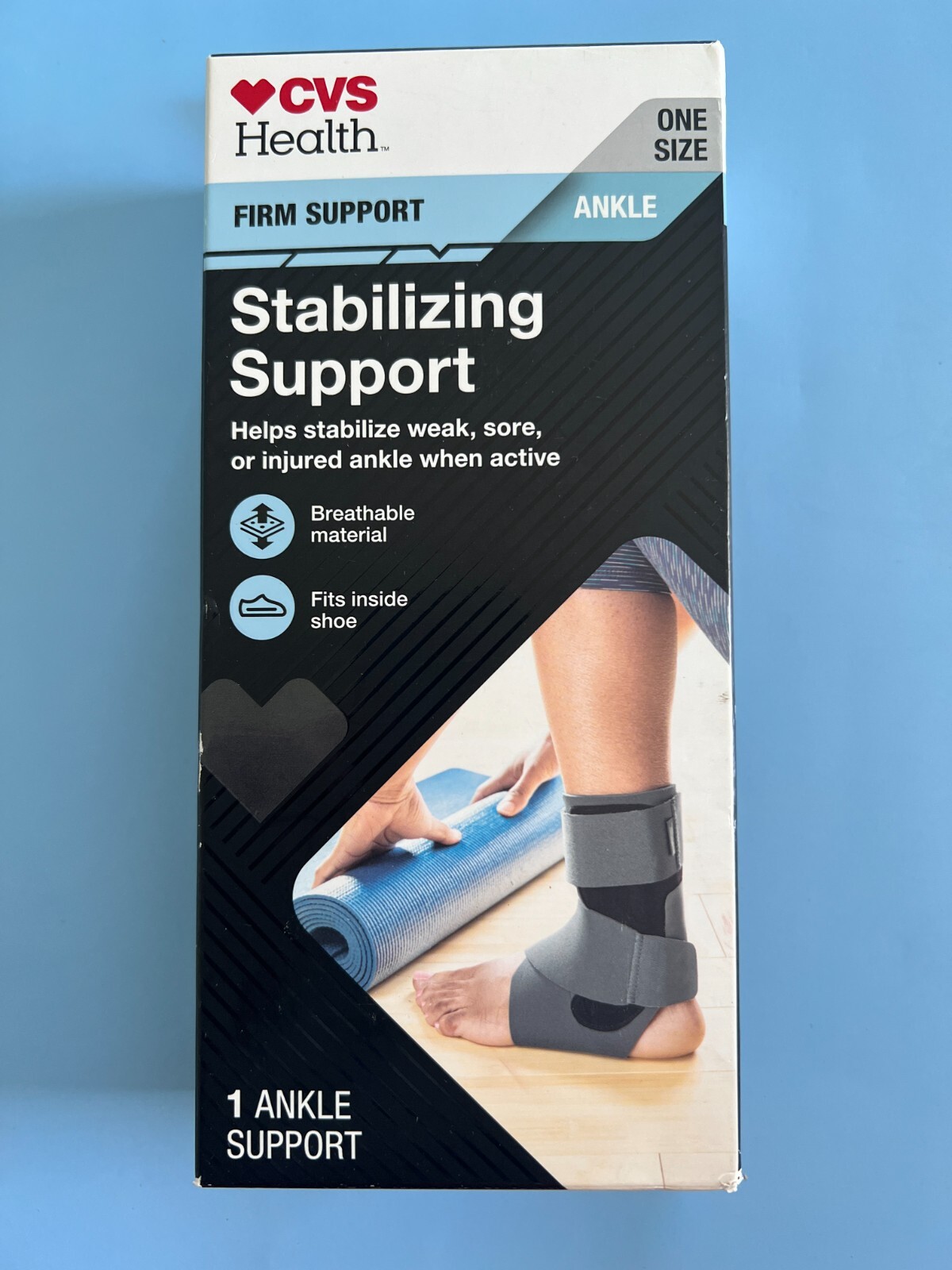 CVS One Size Adjustable Breathable Stabilizing Ankle Firm Support Unisex
