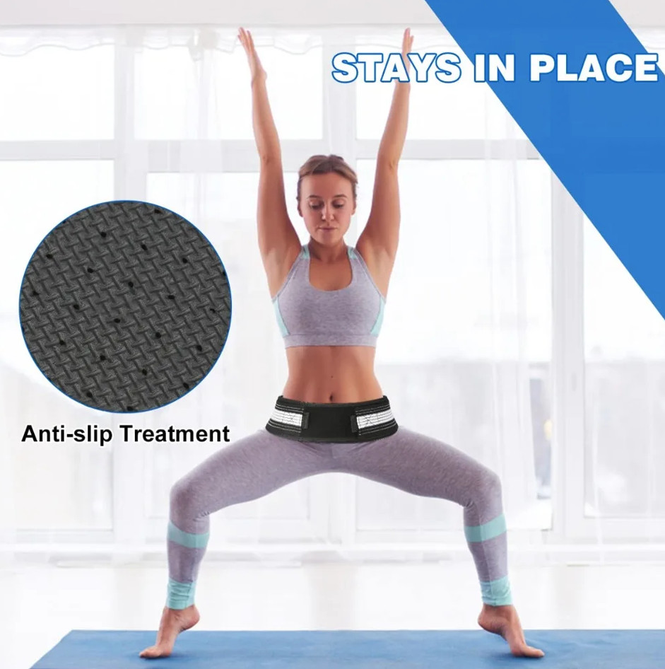 Adjustable Lower Back & Pelvic Support Belt – Breathable Compression Wrap for Me