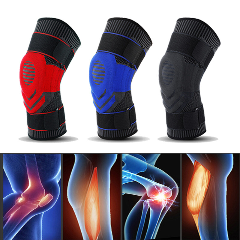 Knee Brace Gel Pad Compression Sleeve Support Arthritis Joint Pain Relief Sports