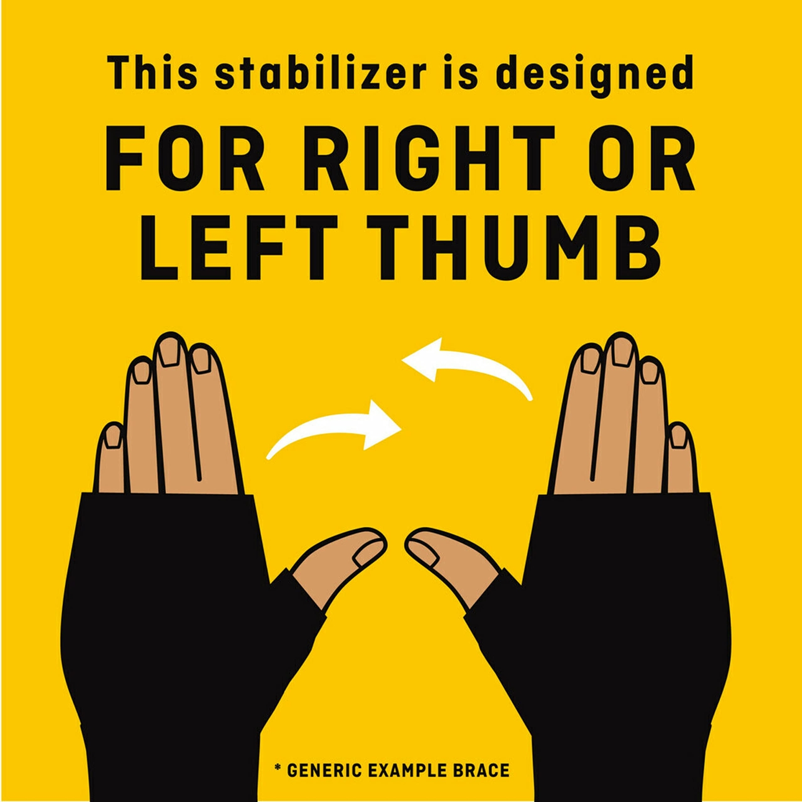 FUTURO Deluxe Thumb Stabilizer Large XL Black for Support and Comfort