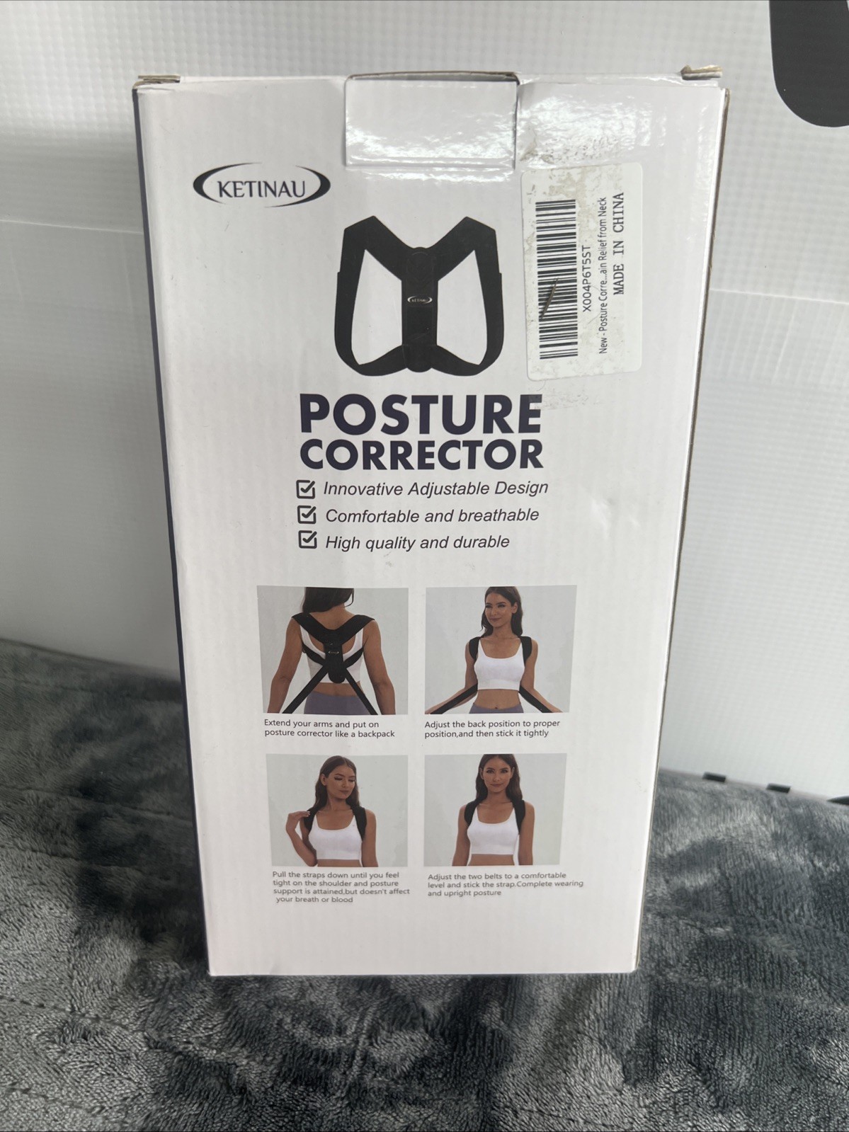 Pursonic Adjustable Posture Corrector Upper Back, Neck and Clavicle Support