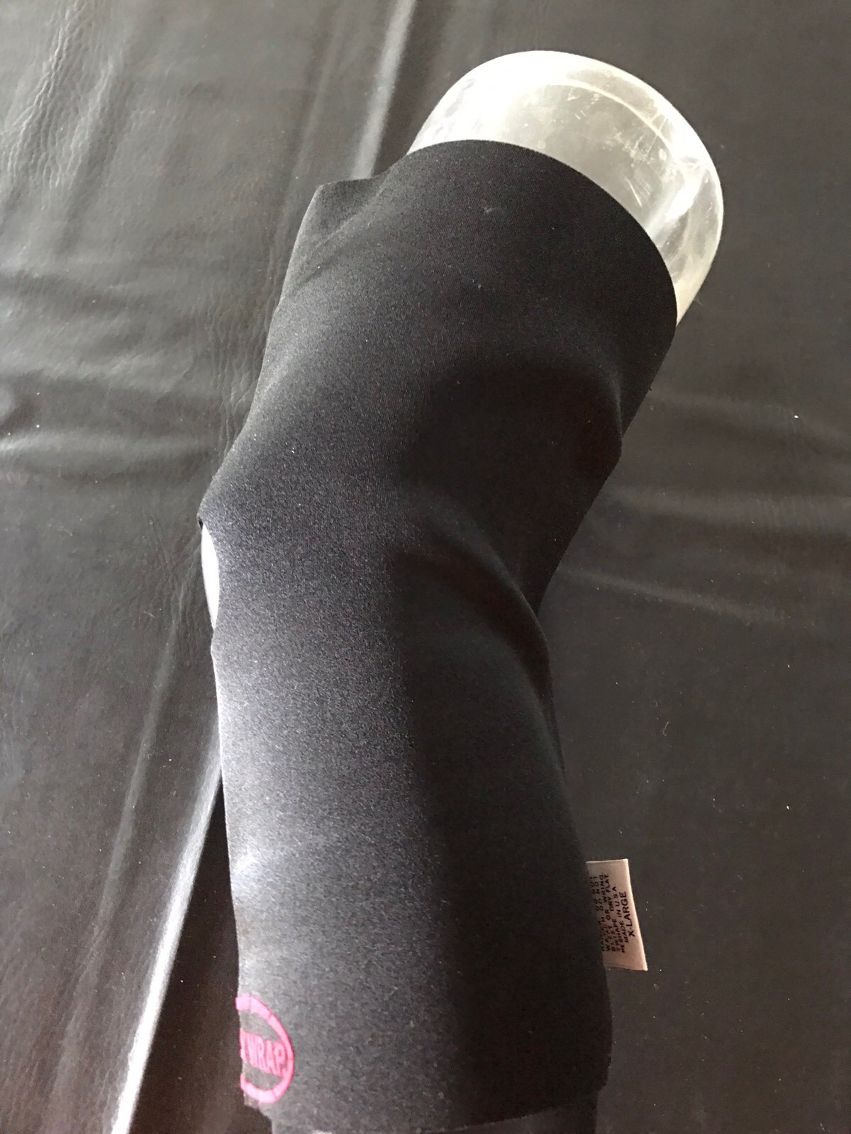 Ezy Wrap Knee Support Pull Over, Open Patella, Neoprene, Black, MADE IN USA