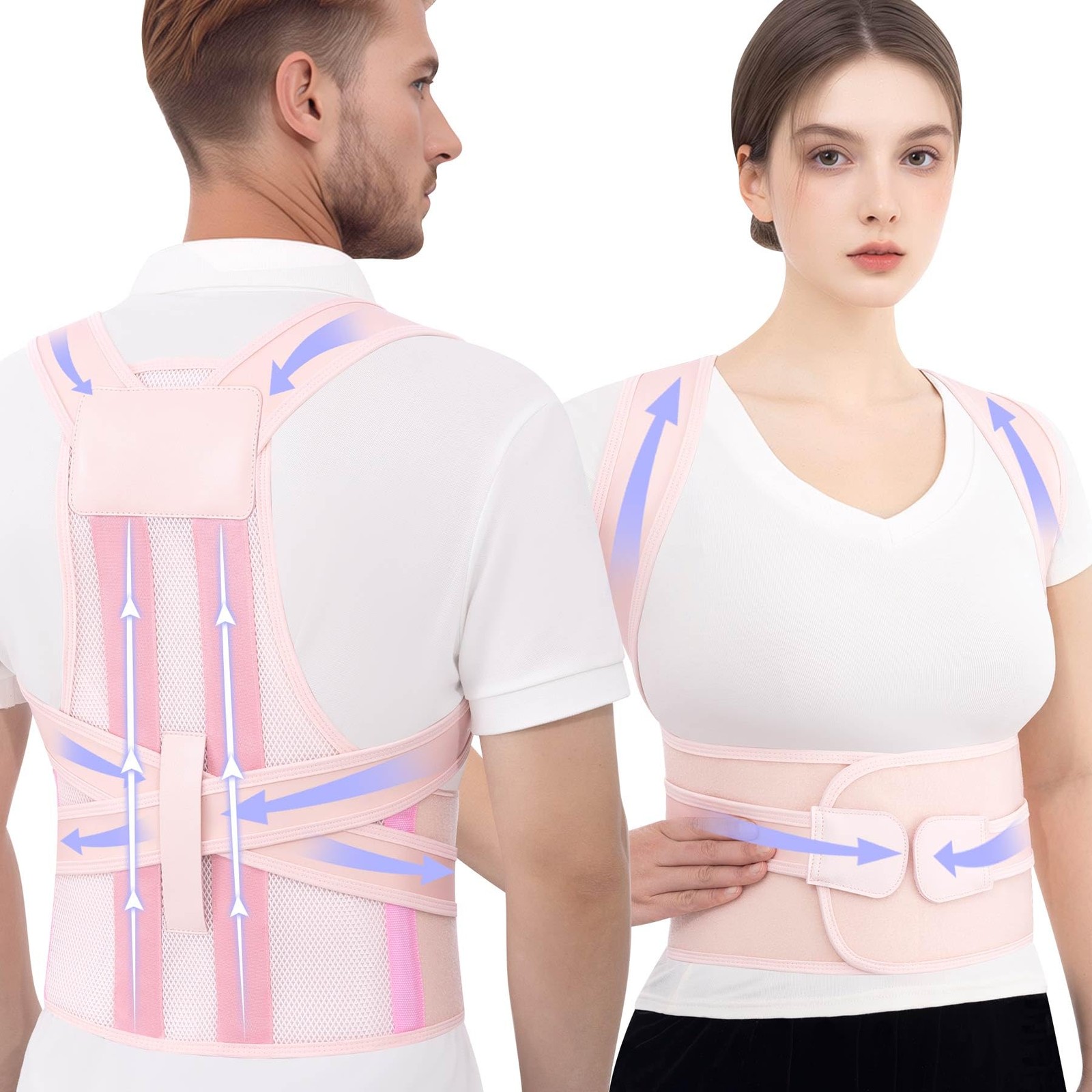 Posture Corrector for and Men, Full Back Brace for Posture , Adjustable Upper…