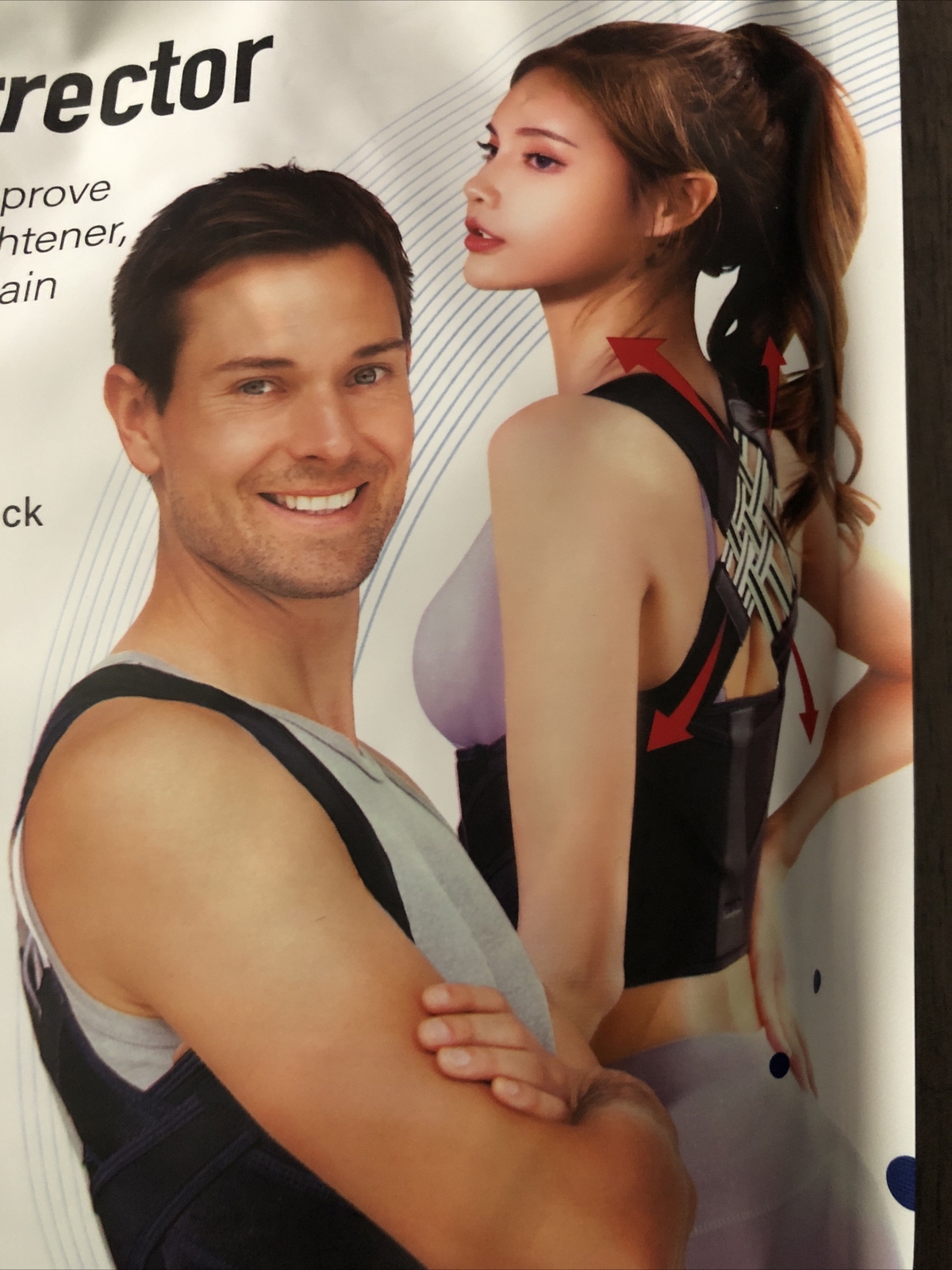 Caretras Posture Corrector For Women & Men Back & Shoulder Brace Size (M)