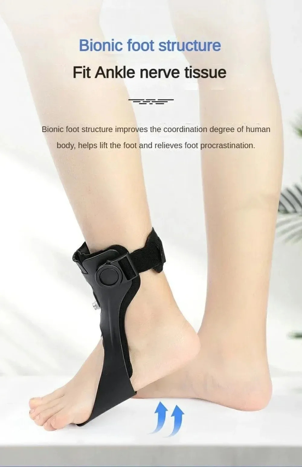 Lightweight Foot Drop Brace Invisible Adjustable Buckle Ankle Brace Support