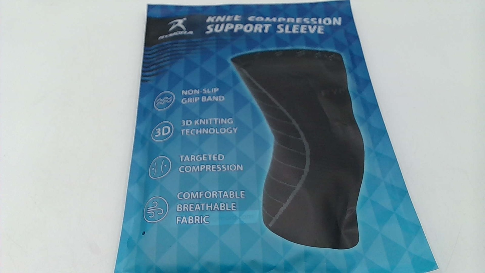 Rymora Knee Compression Support Sleeve (Black) Sz 3XL
