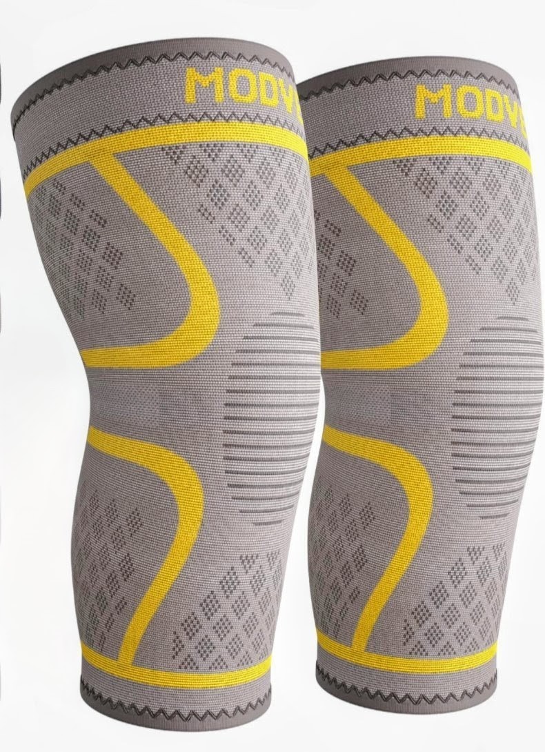 Modvel Large Compression Knee Brace Set Men Women Running ACL Arthritis Relief