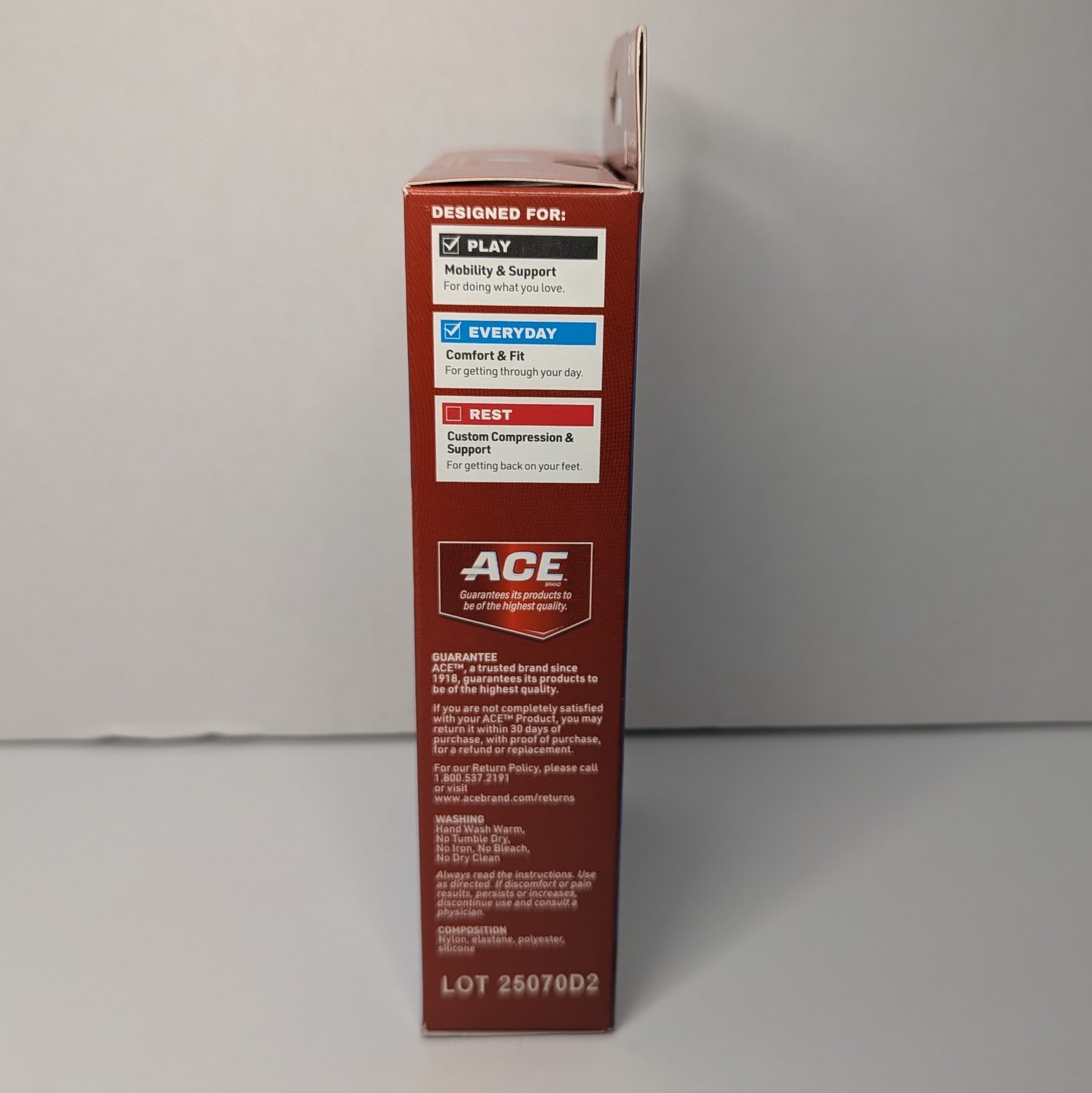 Ace Ankle Flex Comfort Compression Sleeve S/M NEW