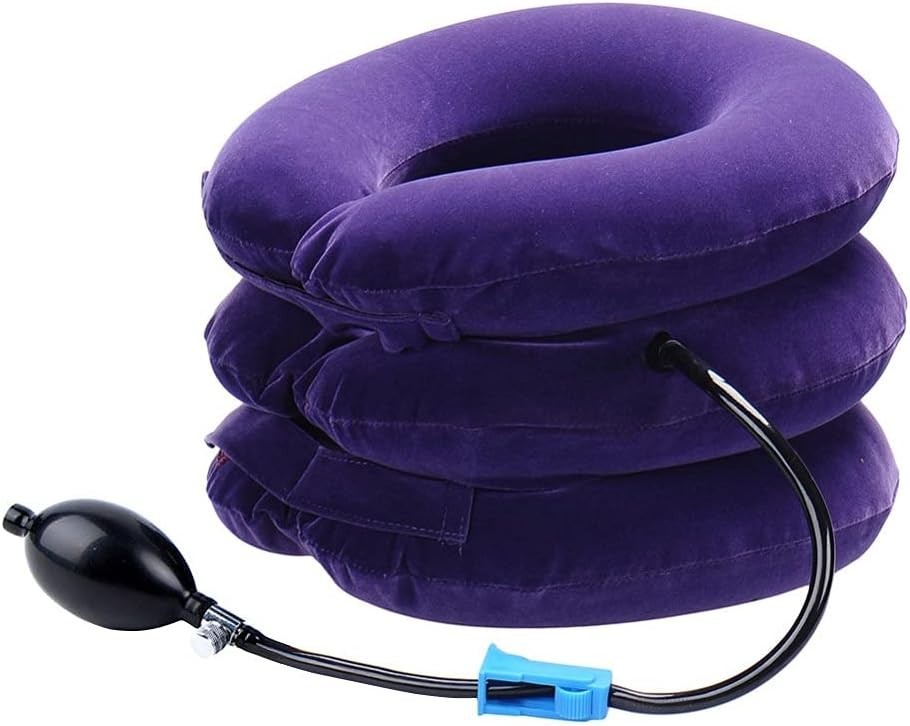Folding Neck Traction Device: Portable Inflatable Stretcher for Pain Management