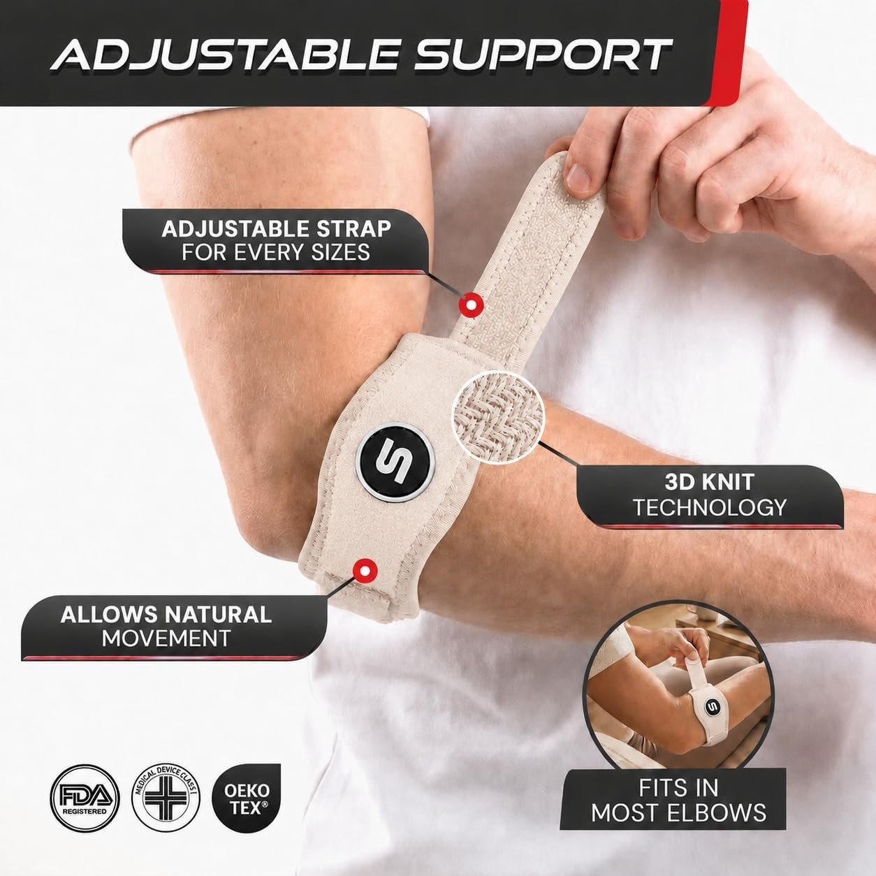 Sleeve Stars Tennis Elbow Brace for Men & Women, Elbow Brace for Tendonitis, …