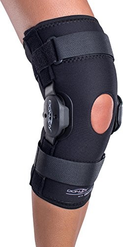 UVG DonJoy Deluxe Hinged Knee Brace Drytex Sleeve Open Popliteal Large