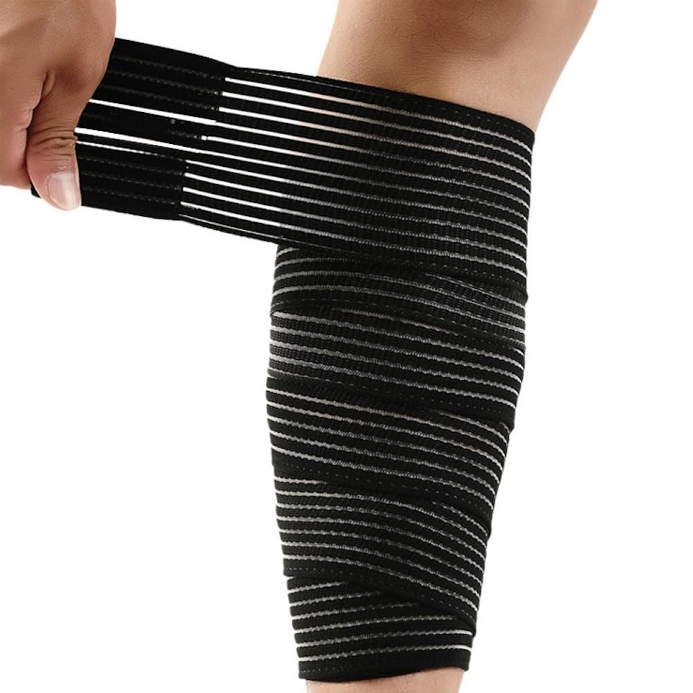 Elastic Lower Leg Calf Compression Support Bandage Sleeve Wrap for Sports
